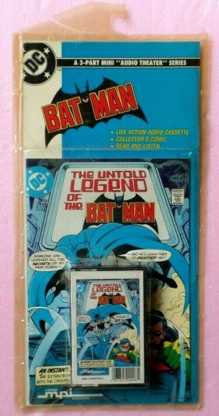 Untold Legend Of The Batman Vol 2 Audio Theater Series Cassette & Comic Book