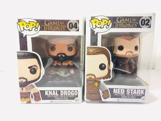 Funko Pop Game Of Thrones™: Khal Drogo And Ned Stark Vinyl Figures