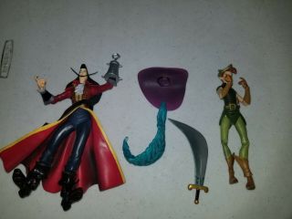 Disney Heroes Peter Pan And Captain Hook Action Figures Disney Store