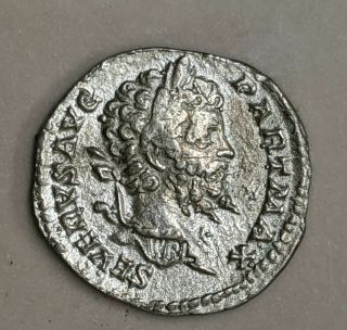 193 - 211ad Septimius Severus Ancient Rome Roman Silver Denarius Coin (l1896)