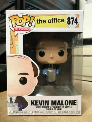 Funko Pop Kevin Malone W/ Chili The Office 874 Authentic In Hand