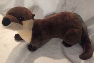 15 " Wild Republic Cuddlekins River Otter Kids Stuffed Sea Animal Plush Toy
