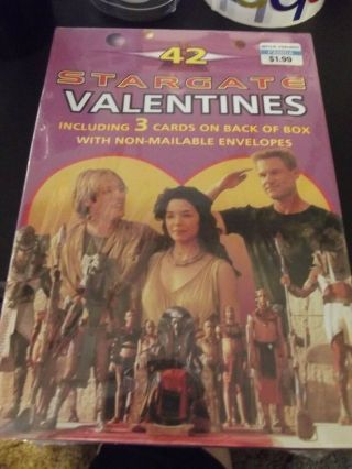 1994 Box Of Stargate Movie Valentines Kurt Russel James Spader