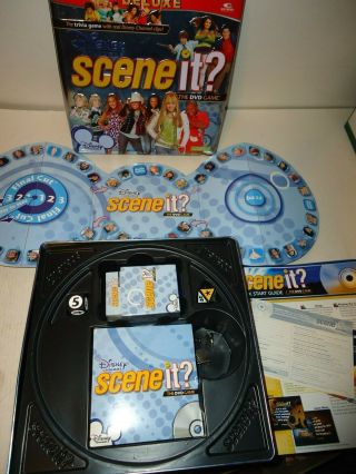 Disney Channel Scene It? The Dvd Trivia Game - Tin Box 2008 New/cards