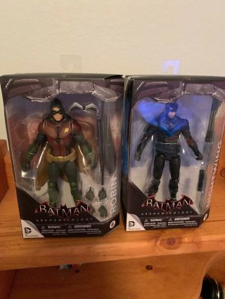 Dc Collectibles Batman Arkham Knight Nightwing And Robin In