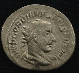 Ancient Roman Empire Gordian Iii Silver Antoninianus Coin 225 - 244 Ad