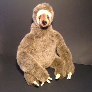 Hansa Sloth Soft Plush Stuffed Animal Realistic Hand Crafted 4284 Huggable
