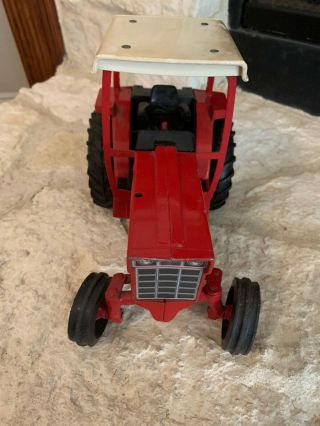 vintage red metal toy tractor.  Late 1970’s early 1980’s. 2
