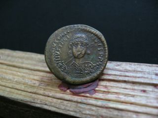 Justinian I 527 - 565 Ad Av 8 Ct.  Gold Solidus 4,  35 Gr.  Ostrogoths Counterfeit Rrrr