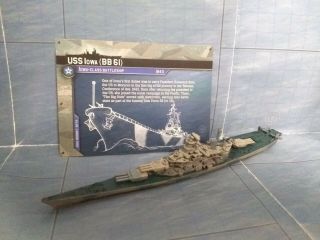 Axis & Allies Miniatures War At Sea U.  S.  Uss Iowa Battleship W/card