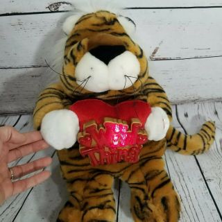 Dan Dee Musical Singing Tiger Plush Wild Thing 14 " Plush Animal Flashes Lights