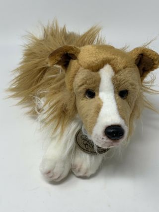 Yomiko Classics Collie Plush Puppy Dog Russ Soft Toy Stuffed Animal 12 " 35964