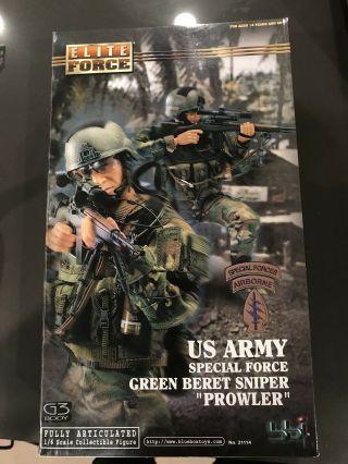 Bbi 12 " Action Figure Elite Force Special Green Beret Prowler G.  I Joe Soldier