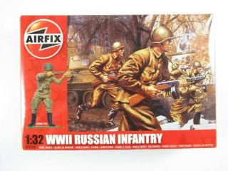 Wwii Russian Infantry [1:32] X14 [airfix] Nib