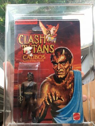 Vintage 1980 Clash Of The Titans Action Figure Calibos On Card Rare