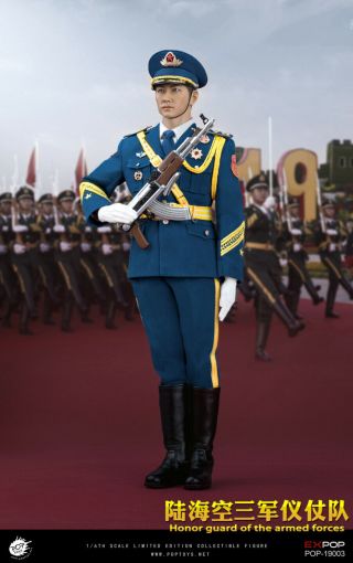 POPTOYS 1/6th Chinese People ' s Liberation Honor Guard - Air Force Soldier Figures 2