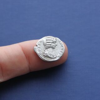 Imperial Roman Silver Coin Denarius Of Julia Domna C 196 Ad