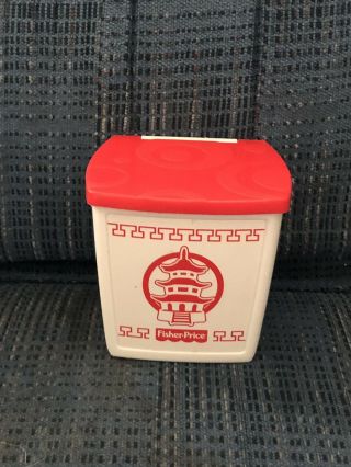 Fisher Price Pretend Play Fun Food Servin Surprises Chinese Takeout Dinner Box