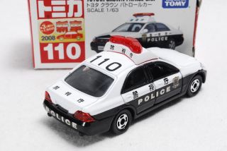 Tomica Discontinued No.  110 TOYOTA CROWN PATROL CAR 1:63 scale Toy Car 2