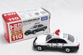 Tomica Discontinued No.  110 TOYOTA CROWN PATROL CAR 1:63 scale Toy Car 3