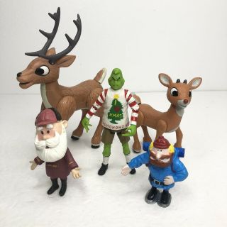 Christmas Grinch Reindeer Rudolph Santa Clause Yukon Cornelius Holiday Figures