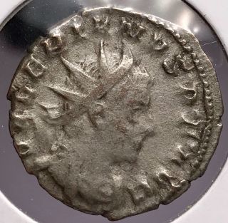 Roman Empire 253 - 260 Ad Valerian I Silver Antoninianus 918 - 8