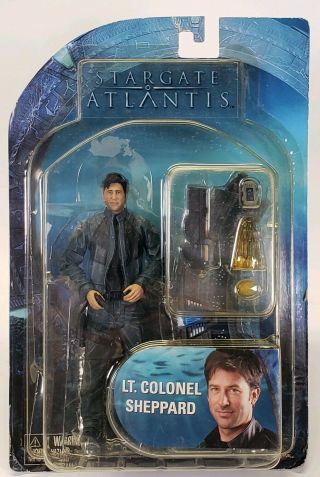 2007 Diamond Toys Stargate Atlantis Lt.  Colonel Sheppard Action Figure Series 1