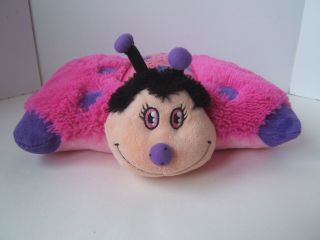 Dream Lites Pillow Pets Pink Purple Ladybug Night Light Star Projector Plush 3