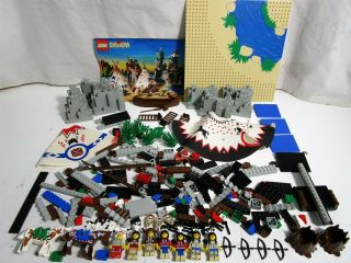 Lego System 6766 Western Native American Village Parts Minifigures Baseplate,