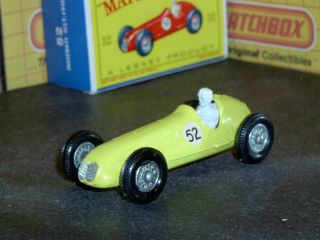 Matchbox Lesney Maserati 4clt Yellow 52 Decals Bpt Wwh 52 A5 Sc9 Vnm Crafted Box