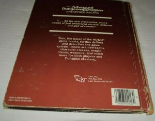 TSR Official Advanced Dungeons & Dragons UNEARTHED ARCANA 2017 Hardback 3