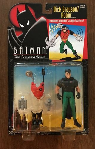 1993 Batman The Animated Series Action Figure /dick Grayson/robin Kenner