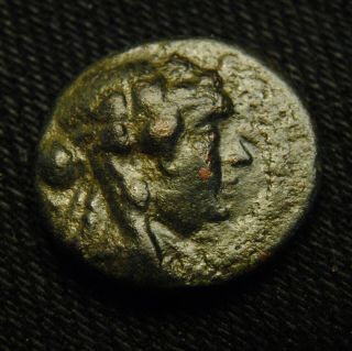 Æ18 Sardes Lydia Head Of Dionysos Rv ΣaΡΔianΩn Lion 4.  14 Grams 18mm 200 - 1 Bc