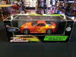 Ertl Racing Champions 1994 Mazda Rx - 7 The Fast And The Furious 1:18 Die - Cast Car
