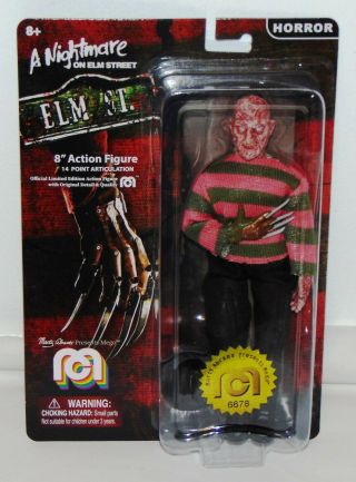 Mego Horror Freddy Krueger 8” Action Figure 2018 A Nightmare On Elm Street