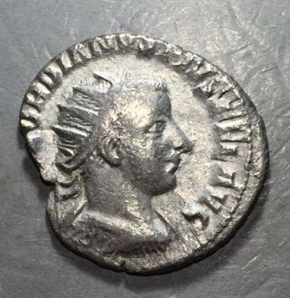 Ancient Rome Gordian Iii 238 - 244 Ad Silver Antoninianus Eastern A218