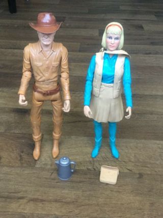 Vintage Louis Marx Johnny & Jane West Action Figures - See All Photos