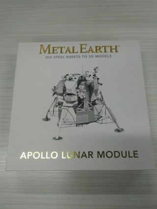 Metal Earth 3d Laser Cut Steel Puzzle Model Apollo Lunar Module Open Box