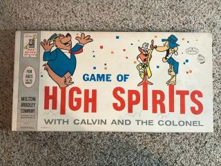 Calvin And The Colonel Cartoon 1962 Game Of High Spirits Milton Bradley
