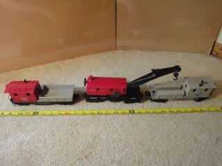 Lionel Lines 6560 - 25 Bucyrus Erie,  Class 250 Railroad Crane With Work Cars.