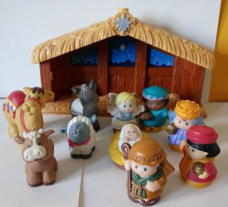 Fisher Price Little People Christmas Story Nativity Set Toy 10 Figurines