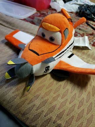 Disney Pixar Planes Plush Dusty Crophopper Figure Soft Toy 18 " Orange