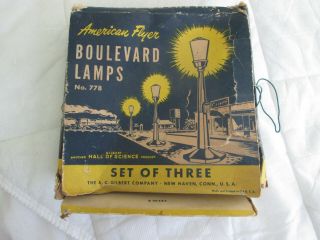 American Flyer No.  778 Boulevard Lamps