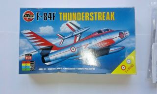 Airfix F - 84f Thunderstreak,  1/72,  No Decals,  Cold War Aircraft