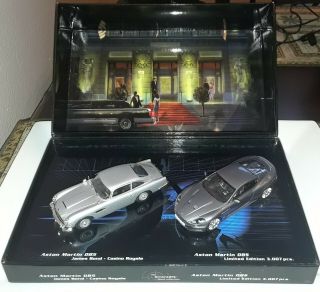 1:43 Minichamps Aston Martin Db5 & Dbs Casino Royale James Bond 007 Box Set