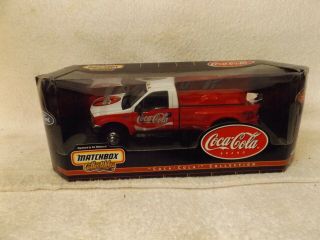 Vintage Matchbox - - 1999 Coca - Cola Ford F - 350 Duty Dually Pickup Truck - - Nib