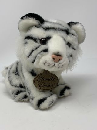 Russ Berrie Yomiko Classics Plush White Tiger Cat Stuffed Animal 7 " Toy