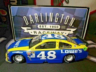 2016 Jimmie Johnson 1/24 Autographed Signed 48 Darlington Throwback Car.