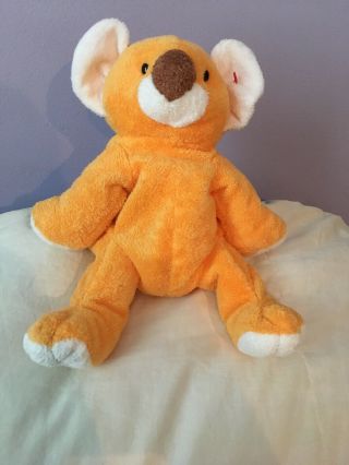 Ty Pluffies 2003 Pookie Orange Koala Teddy Bear Stuffed Animal Plush Toy