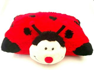 Pillow Pets Red Black Ladybug Ladybird Beetle Plush Soft Stuffed Animal Toy